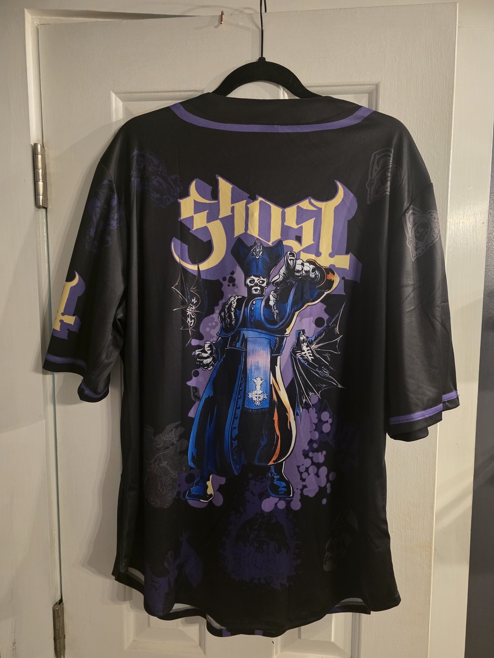Ghost Band Logo Black & Purple Jersey Shirt